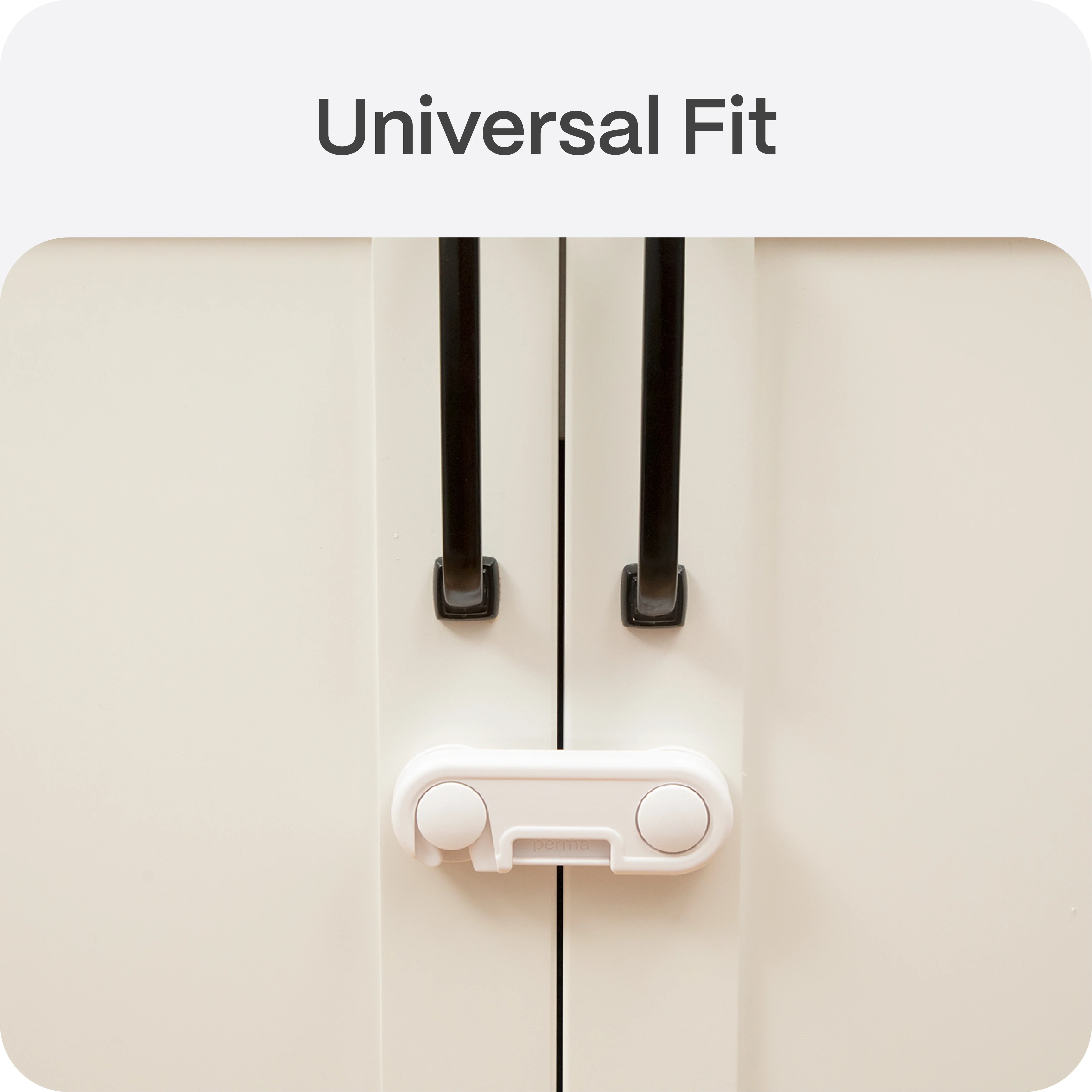 Adhesive Cabinet Latches | White - Image 5