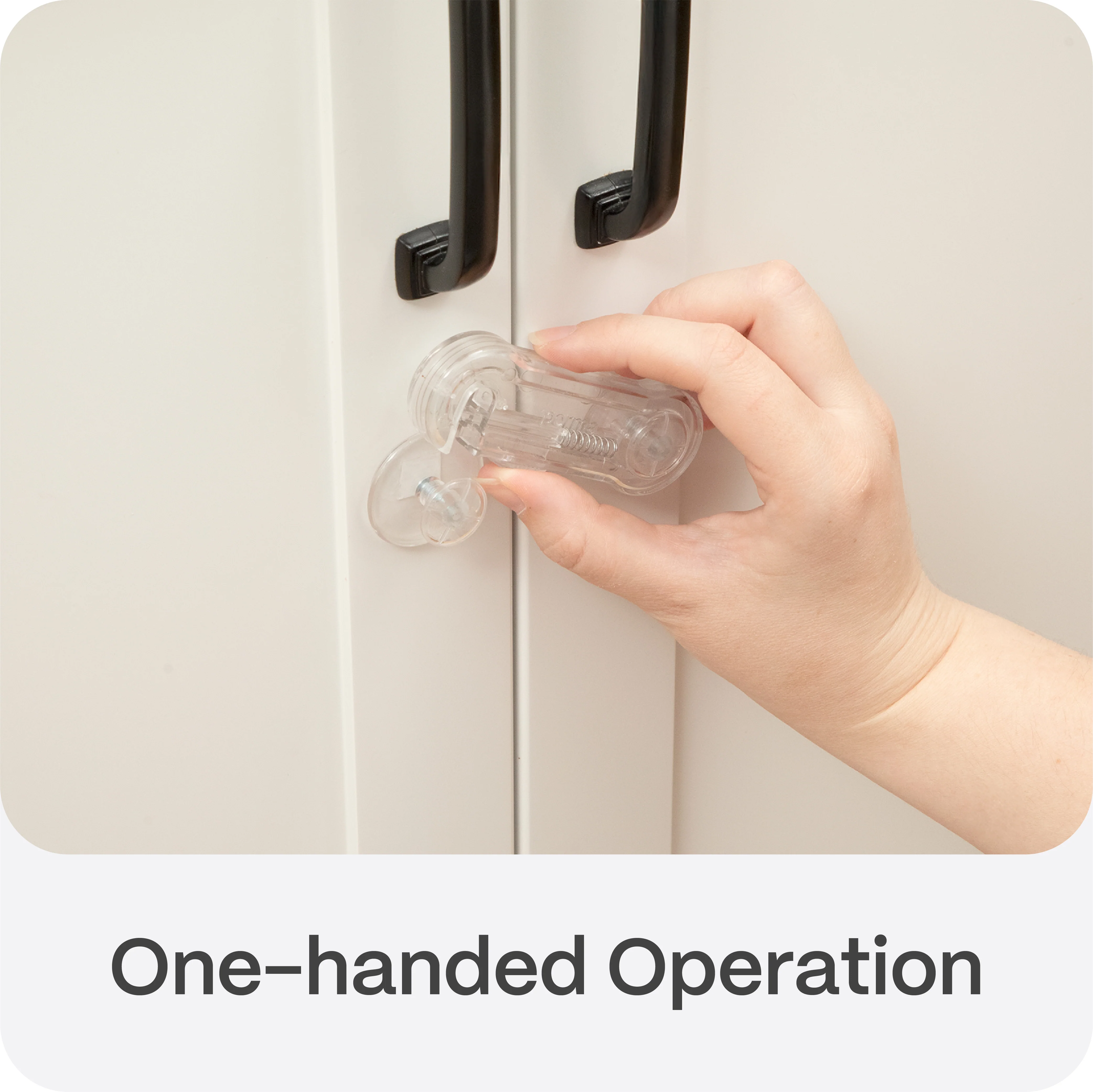 Adhesive Cabinet Latches | Clear - Image 4