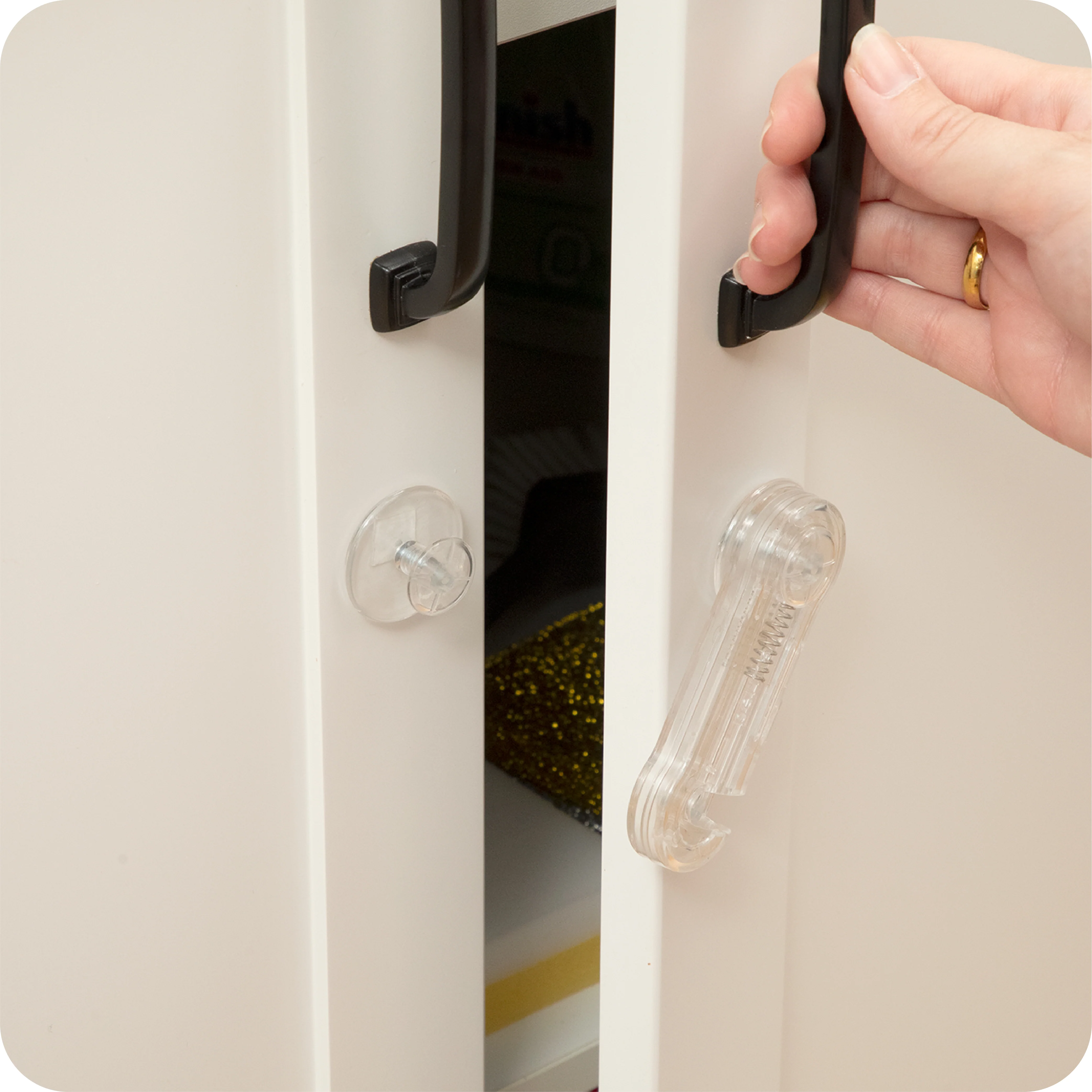 Adhesive Cabinet Latches | Clear - Image 8