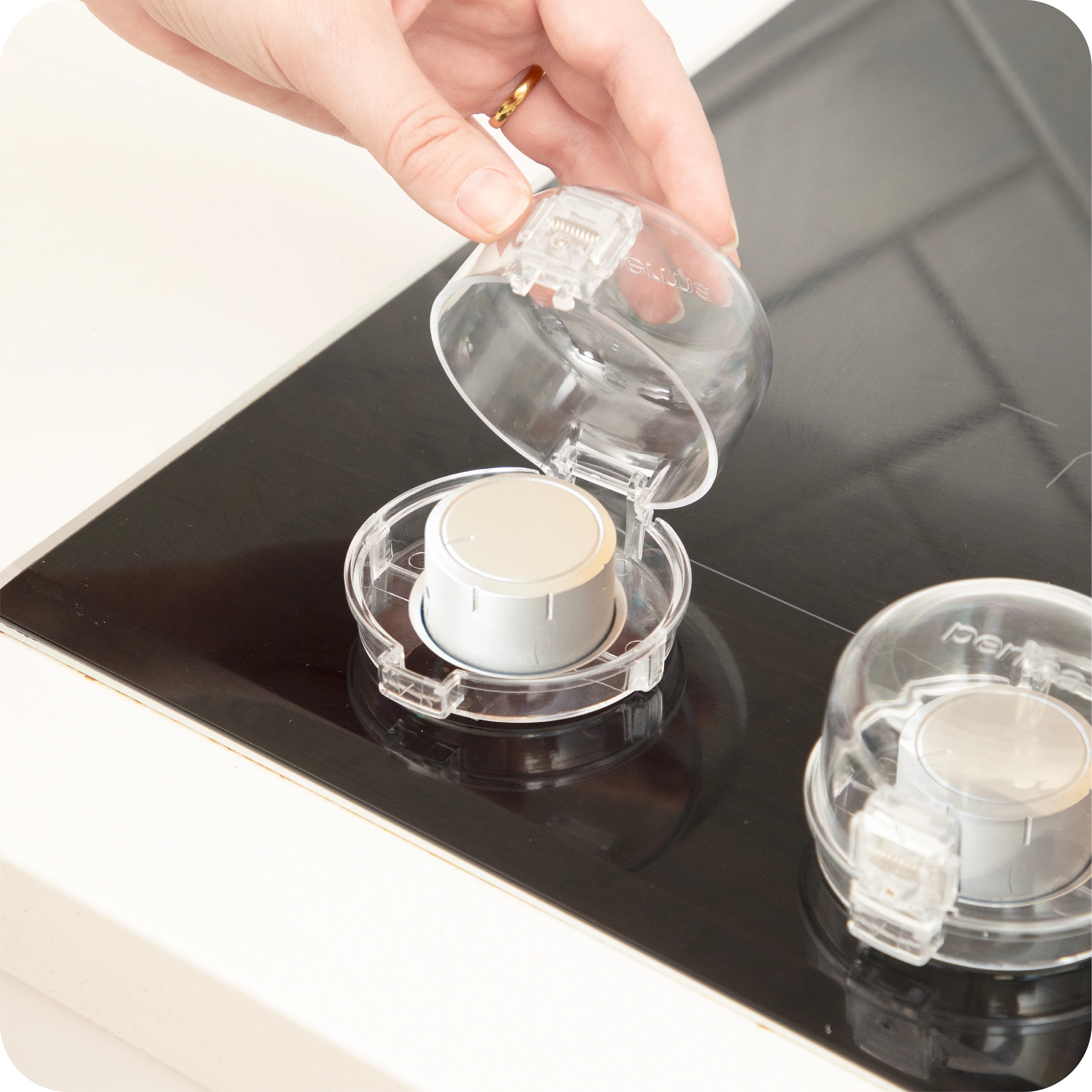 Clip-on Stove & Oven Knob Covers