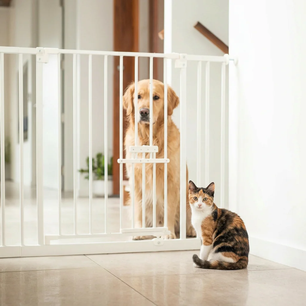 Easy Fit Pet Gate | Extra Wide | 1.12m W x 0.76m H - Image 4