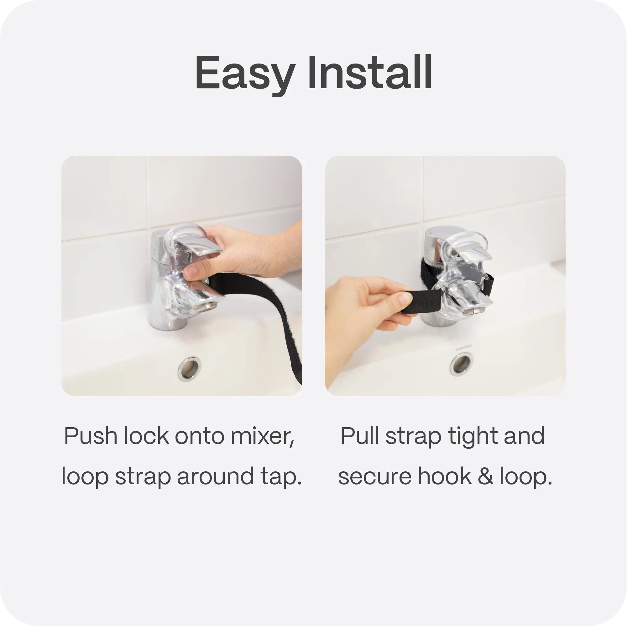 Mixer Tap Lock | Velcro Strap - Image 3