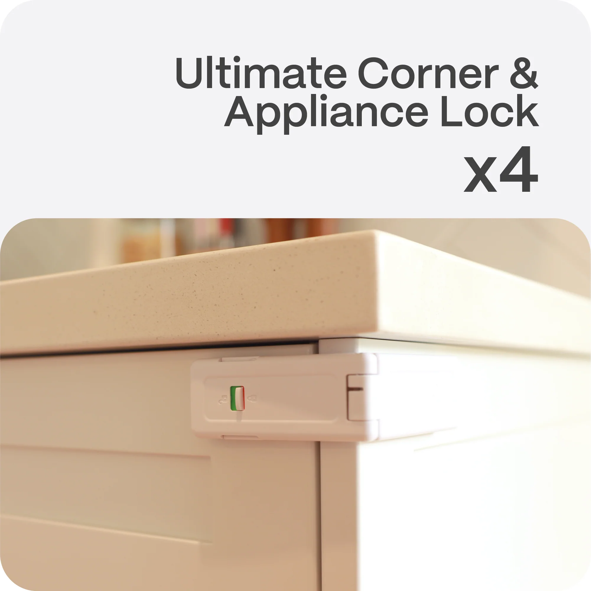 Adhesive Ultimate Corner & Appliance Lock - Image 7